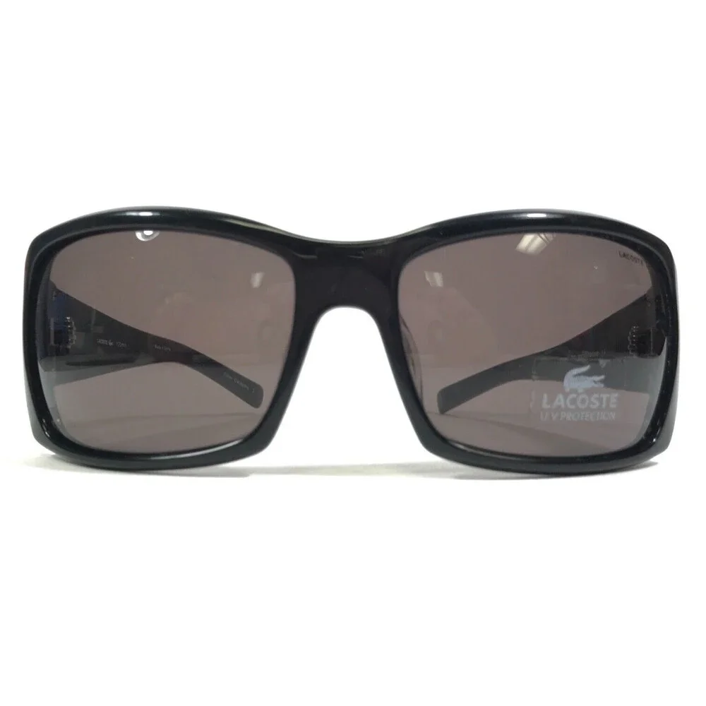Lacoste Sunglasses LA12617 BK Black Square Frames with Red Lenses 62-18-120